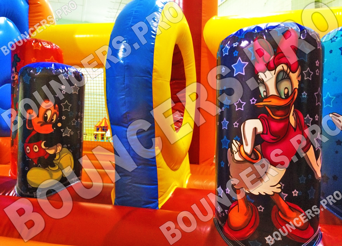 Надувной батут для бизнеса «Мики Маус» (4*4*3,2 м) - Батуты. Цена:2010 руб. ширина:4.0 м, длина:4.0 м, высота:3.2 м, вес:98 кг