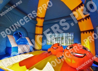 Надувной батут для бизнеса «Рыба Клоун» (5,2*5,9*4,5 м) - Батуты. Цена:2970 руб. ширина:5.9 м, длина:5.2 м, высота:4.5 м, вес:150 кг