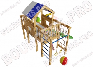 Игровой чердак Винни - Детские  комнатные площадки. Цена:33 500 руб. ширина:2.5 м, длина:2.5 м, высота:2.3 м, вес:130 кг
