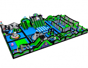 Надувной парк 11 - Надувные парки. Цена:3735000 руб. ширина:35.0 м, длина:20.0 м, высота:6.0 м, вес: