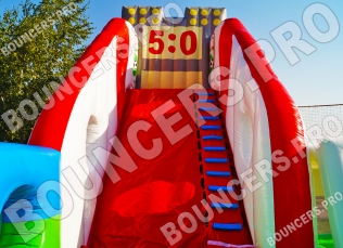 Надувной батут для бизнеса «Футбол» - Батуты. Цена:758 000 руб. ширина:10.2 м, длина:12.6 м, высота:6.8 м, вес:570 кг