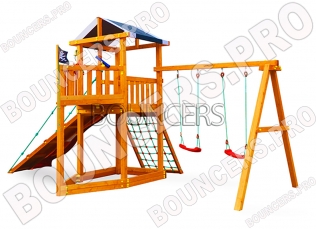 Баунти - Детские уличные площадки. Цена:93 500 руб. ширина:5.9 м, длина:3.4 м, высота:3.2 м, вес:245 кг